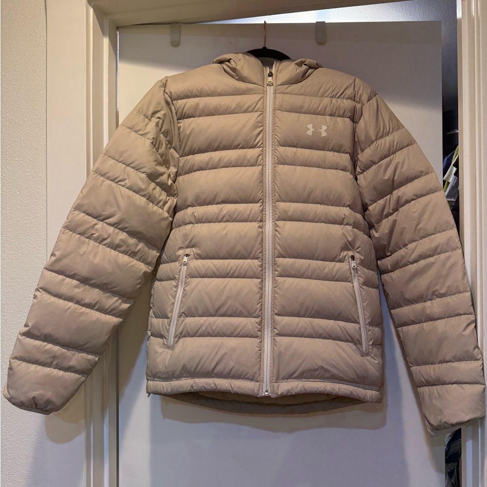 Under Armour Light Tan ColdGear Puffer Coat
